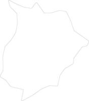 Bugiri Uganda outline map vector