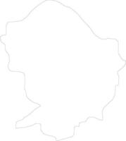 Brod Macedonia outline map vector