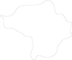 Butha-Buthe Lesotho outline map vector