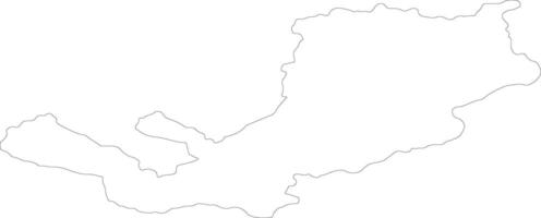 Buryat Russia outline map vector