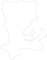 Cahul Moldova outline map vector