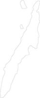 Cebu Philippines outline map vector