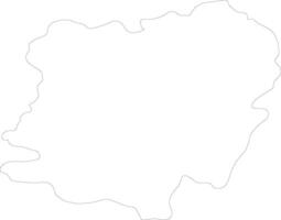 Caras-Severin Romania outline map vector