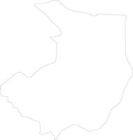 Central Equatoria S Sudan outline map vector