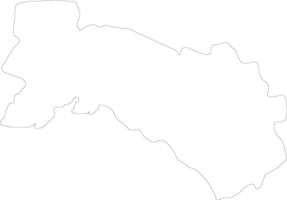 Chachoengsao Thailand outline map vector