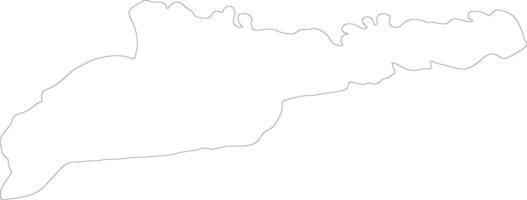 Chernivtsi Ukraine outline map vector