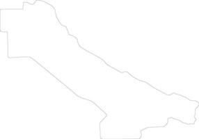 Chardzhou Turkmenistan outline map vector