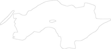 Chiayi Taiwan outline map vector