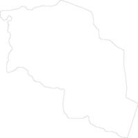 Chari-Baguirmi Chad outline map vector