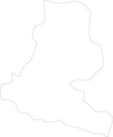 Chimbu Papua New Guinea outline map vector