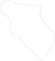 Chikwawa Malawi outline map vector