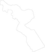 Chitipa Malawi outline map vector