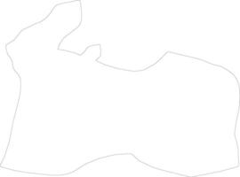 Darhan-Uul Mongolia outline map vector