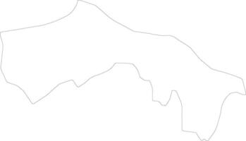 Debar Macedonia outline map vector