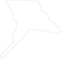 Debarca Macedonia outline map vector