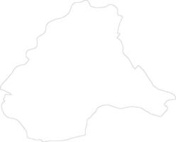 Diekirch Luxembourg outline map vector