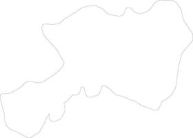 Dhamar Yemen outline map vector