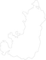 Diana Madagascar outline map vector