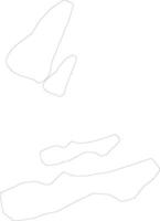 Dili East Timor outline map vector