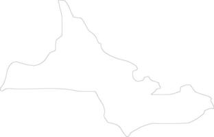 Drugovo Macedonia outline map vector