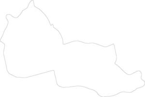 Dowa Malawi outline map vector