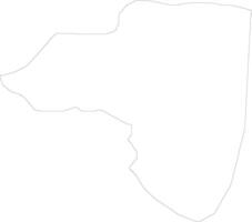 Dojran Macedonia outline map vector