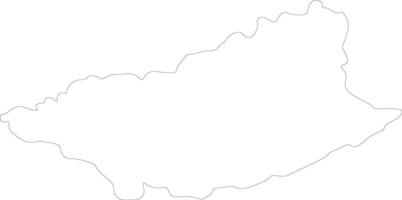 Durazno Uruguay outline map vector