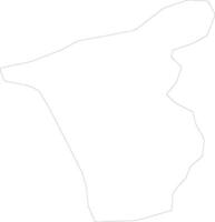 Ermera East Timor outline map vector