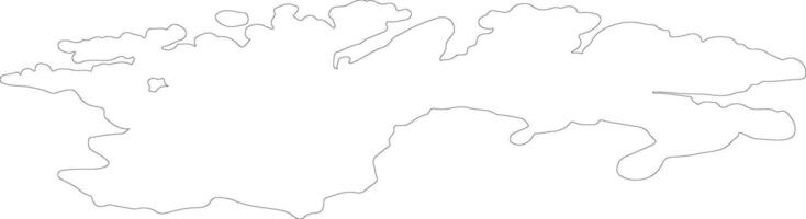 Finnmark Norway outline map vector