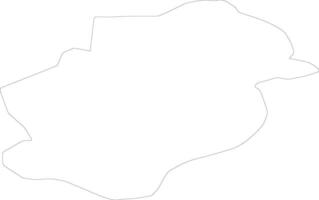 Flevoland Países Bajos contorno mapa vector