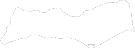 Faro Portugal outline map vector