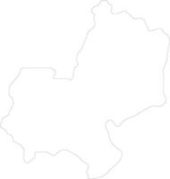 Edo Nigeria outline map vector