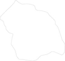 Flores Uruguay outline map vector