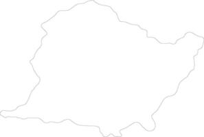 Gandaki Nepal outline map vector