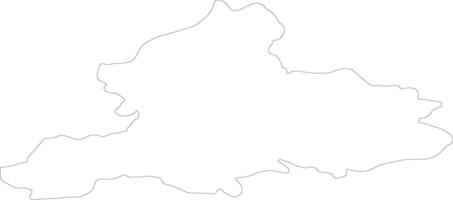 Gelderland Netherlands outline map vector