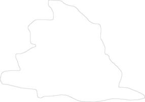 Gevgelija Macedonia outline map vector