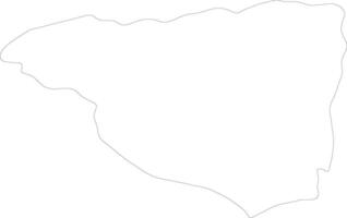 gorj Rumania contorno mapa vector