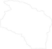 Govi-Altay Mongolia outline map vector