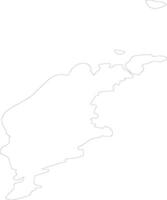 Gotland Sweden outline map vector
