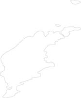 Gotland Sweden outline map vector