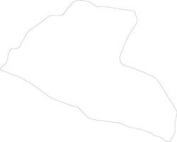 Grand Kru Liberia outline map vector