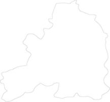 Guarda Portugal outline map vector