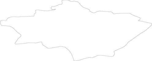 Gulbene Latvia outline map vector