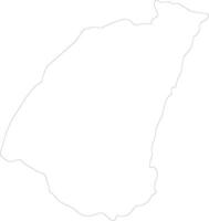 Guidimaka Mauritania outline map vector