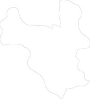 Ha Noi Vietnam outline map vector