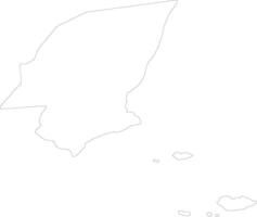 Hadramawt Yemen outline map vector