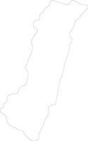 Hualien Taiwan outline map vector