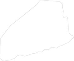 Hoima Uganda outline map vector