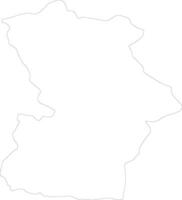 Hovd Mongolia outline map vector