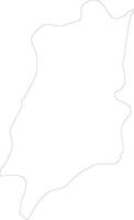 Ilocos Norte Philippines outline map vector